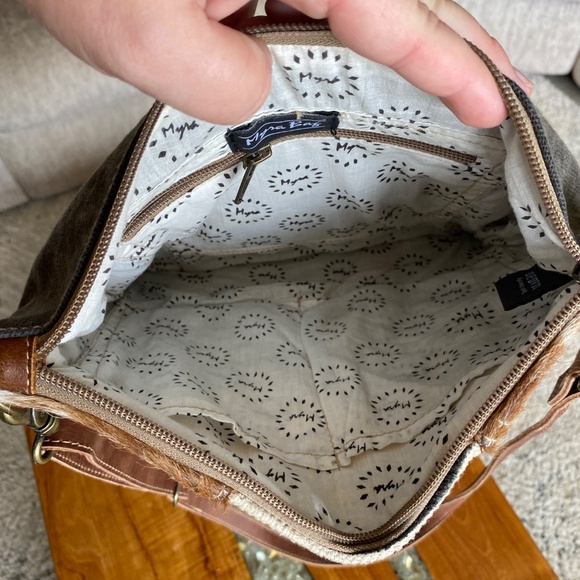 Myra Bag Crossbody geometric/Calf hair - Picture 6 of 8